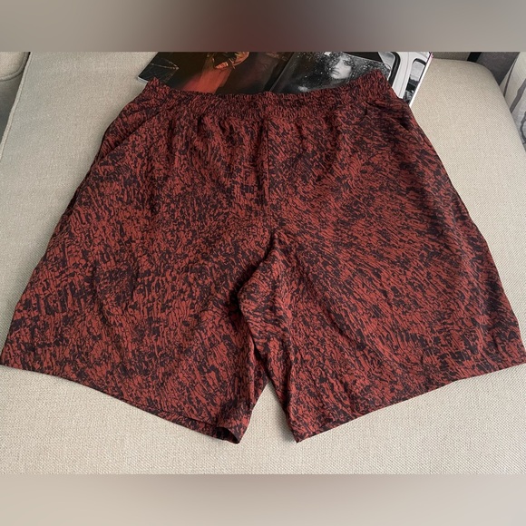 Lululemon Pace Breaker Lined Shorts 9” In Plateau Dark Terracotta Black Size XL - Picture 5 of 15